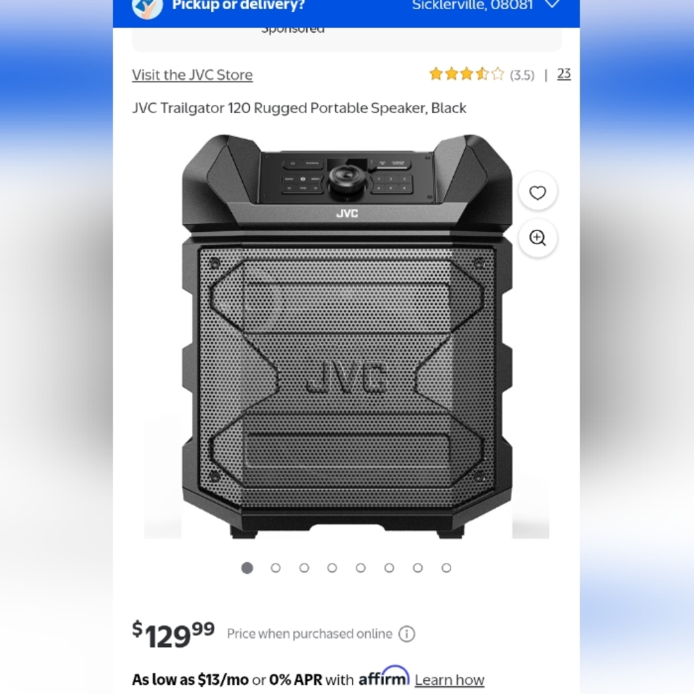 Black Rugged Portable Speaker